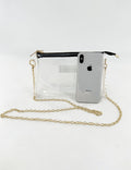 Jelly Transparent Chain Strap Crossbody Bag 6W10BBG1957
