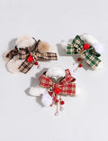 Plaid Velvet Bow Hair Clip - DippedShop Wholesale - #5171
