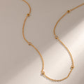 Trendy Gold Plated Cubic Zircon Choker Neckalce 6W6JNC1031
