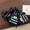 Striped Slouch Crew Socks - DippedShop Wholesale - #0467