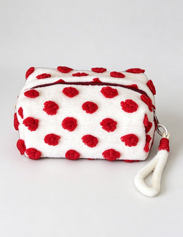 Plush Leopard Print Makeup Bag - DippedShop Wholesale - #7171