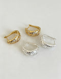 Chunky Woven Hoop Earrings - DippedShop Wholesale - #5795