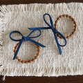 Refined Color Block Bowknot Elastic Hair Tie MK2BLW6W6HHT18