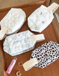 Retro Leopard Print Quilted Shell Makeup Bag MK2BW6S10BOB69