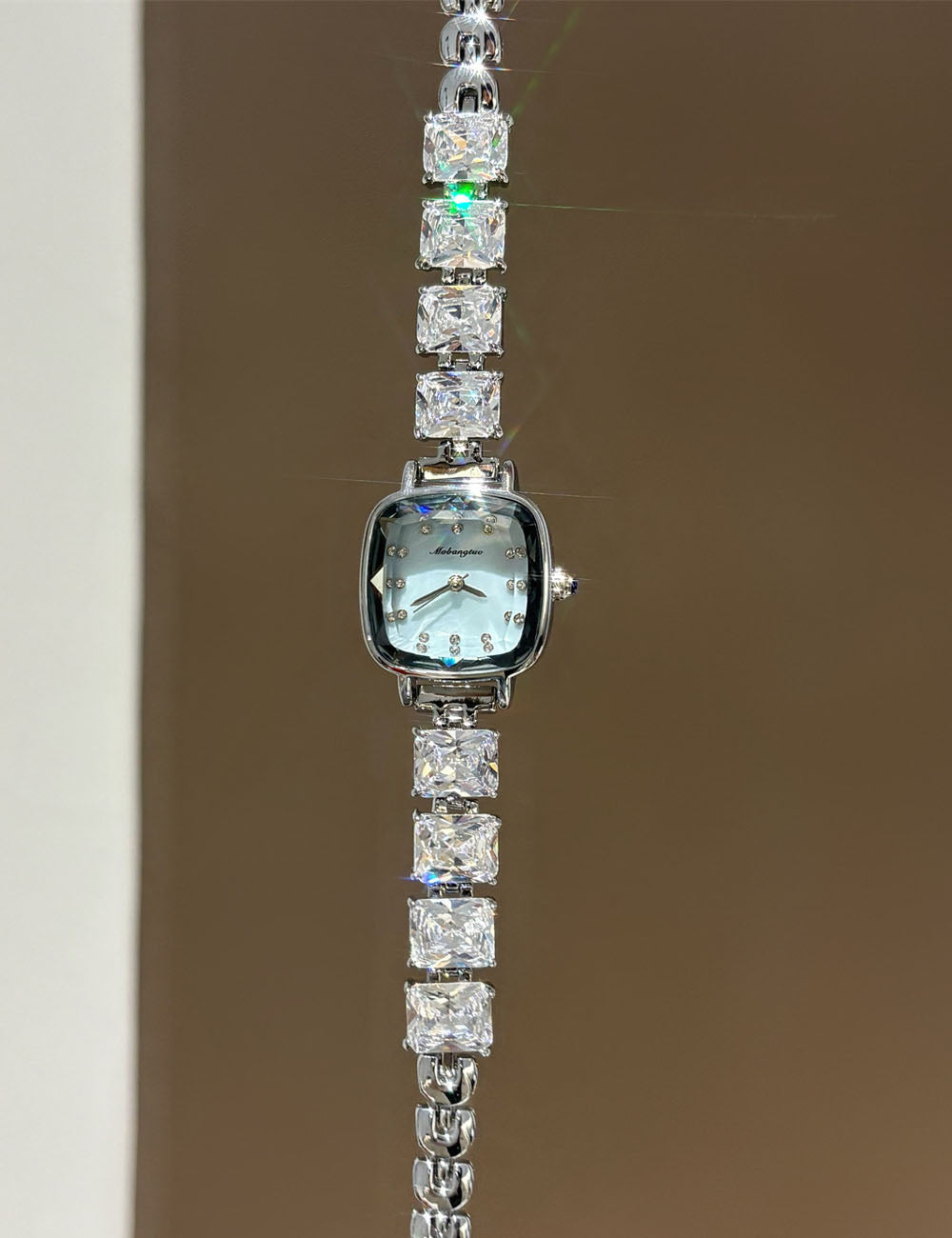 Square Crystal Quartz Watch - DippedShop Wholesale - #2707