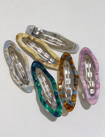 Geometric Snap Hair Clip - DippedShop Wholesale - #0419