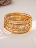 Trendy Star Moon Multi-Layer Gold Plated Bracelet 6W6JBR584