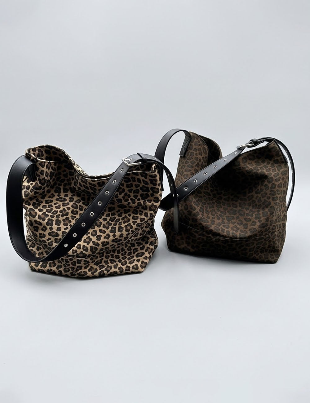 Vintage Leopard Print Large Capacity Shoulder Bag 6W10BBG1954