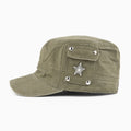 Trendy Star Studded Flat Baseball Cap 6W6HAT782