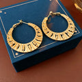 Cut-Out Geometric Hoop Earrings 6W6JER776