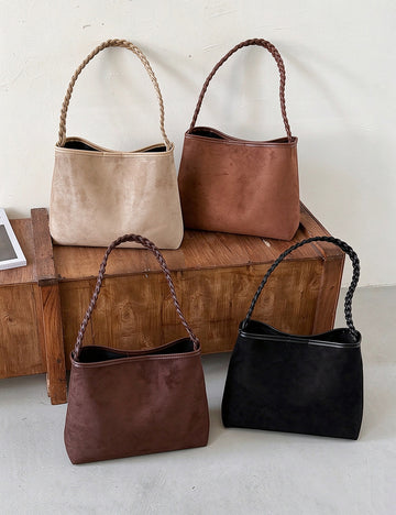 Braided Handle Shoulder Bag - DippedShop Wholesale - #3459