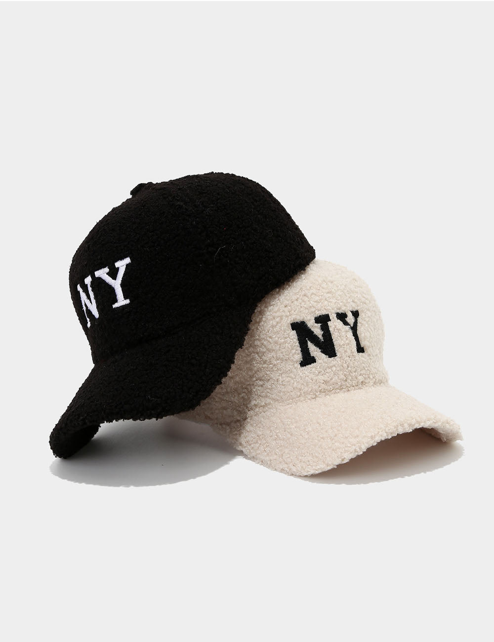 Embroidered Lamb Wool Cap - DippedShop Wholesale - #3107