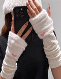 Knitted Fingerless Arm Warmers - DippedShop Wholesale - #0531