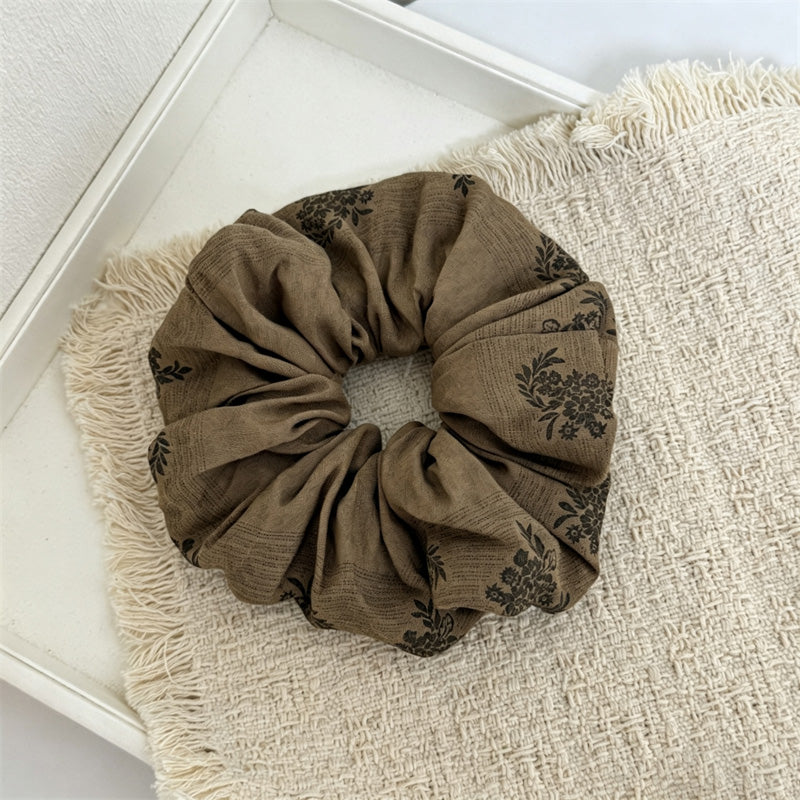 Ruffled Jacquard Scrunchies - DippedShop Wholesale - #0915