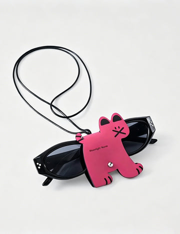 Cute Cat Shape Lanyard Anti‑Lost Sunglasses Case MK2BLC6S13HSY80