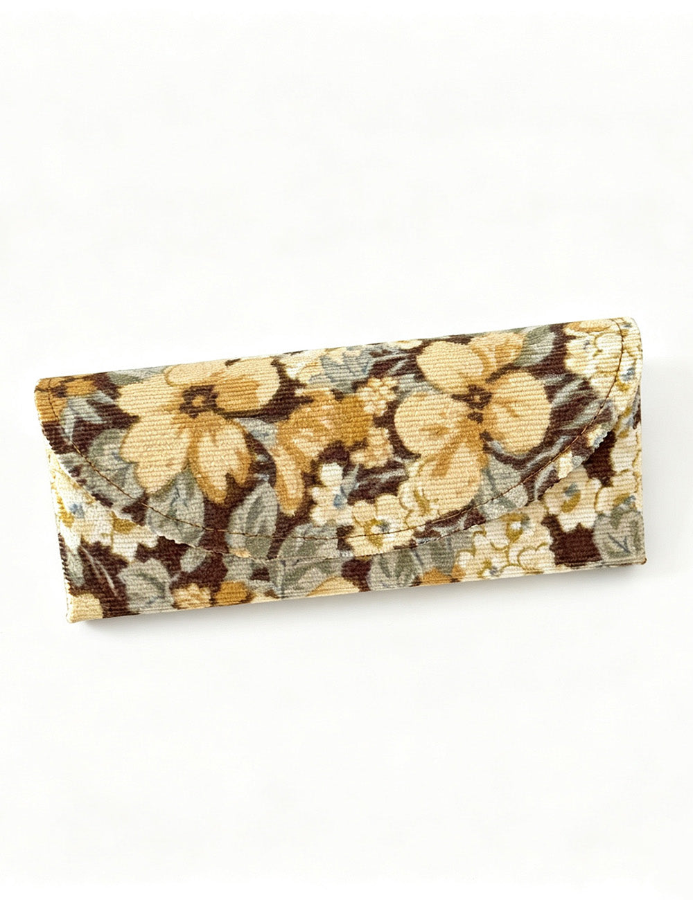 Stylish Floral Corduroy Flip Over Sunglasses Case MK2BLC6S13HSY66