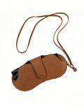 Vintage Litchi Grain PU Neck Lanyard Sunglasses Case MK2BLC6S13HSY83