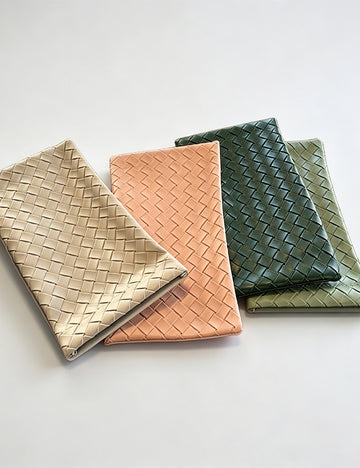Solid Color Woven Portable Sunglasses Case MK2BLC6S13HSY73-OK