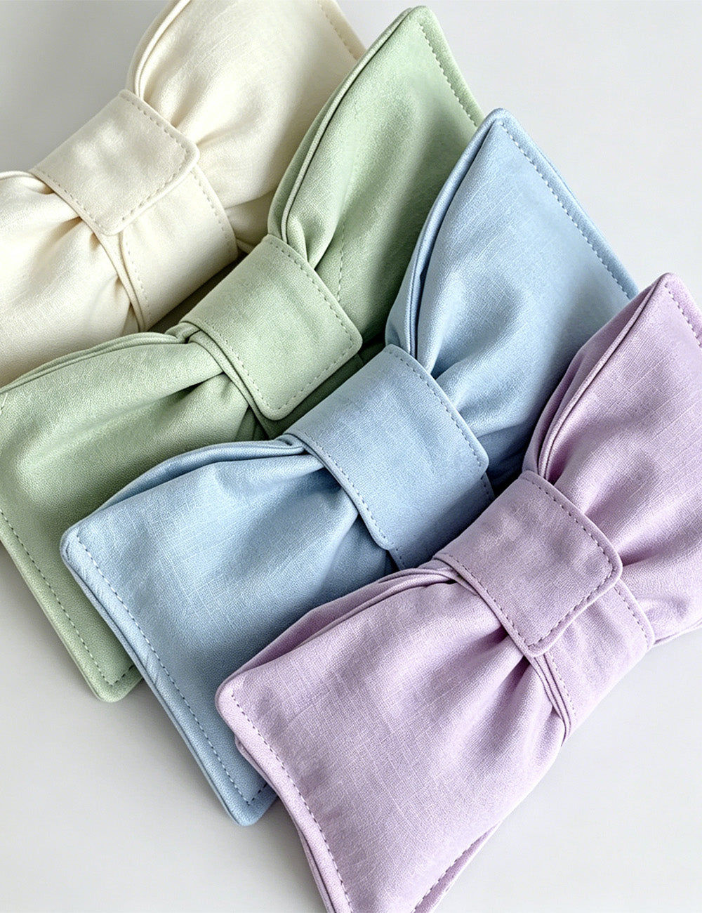 Solid Color Bowknot Portable Sunglasses Case MK2BLC6S13HSY70