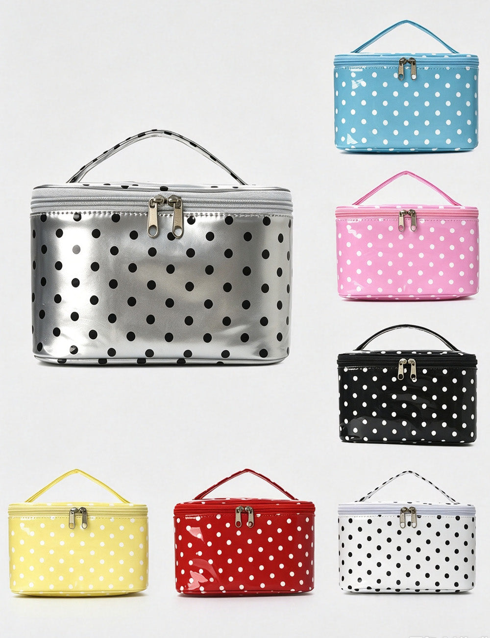 Waterproof Polka Dot Makeup Bag - DippedShop Wholesale - #9827