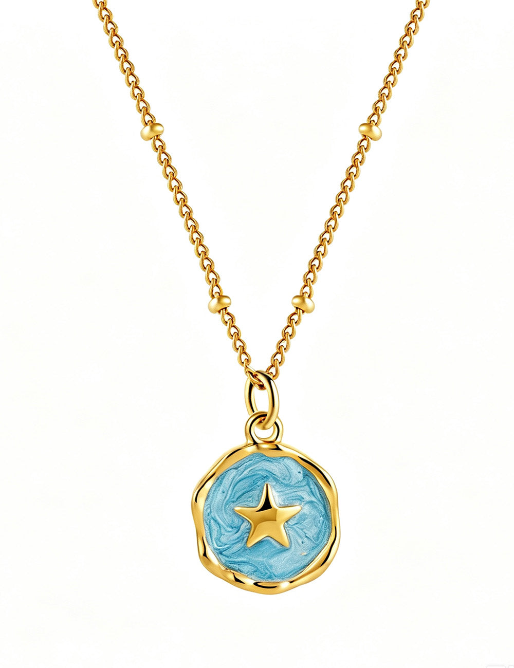 Simple Enamel Irregular Pendant Choker Necklace 6W6JNC398L