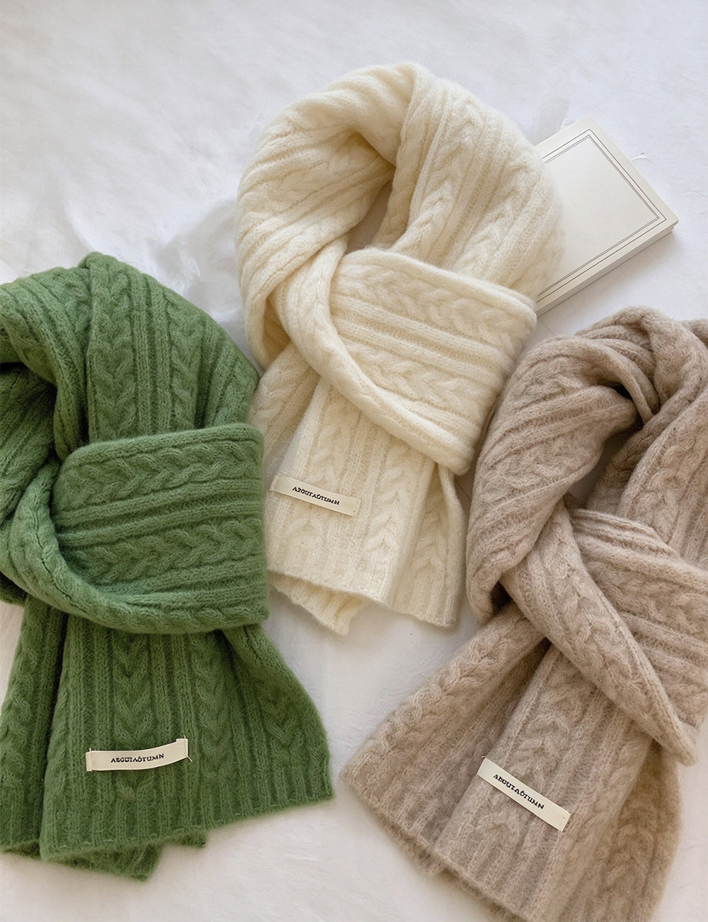 Mini Cable Knit Scarf - DippedShop Wholesale - #9363