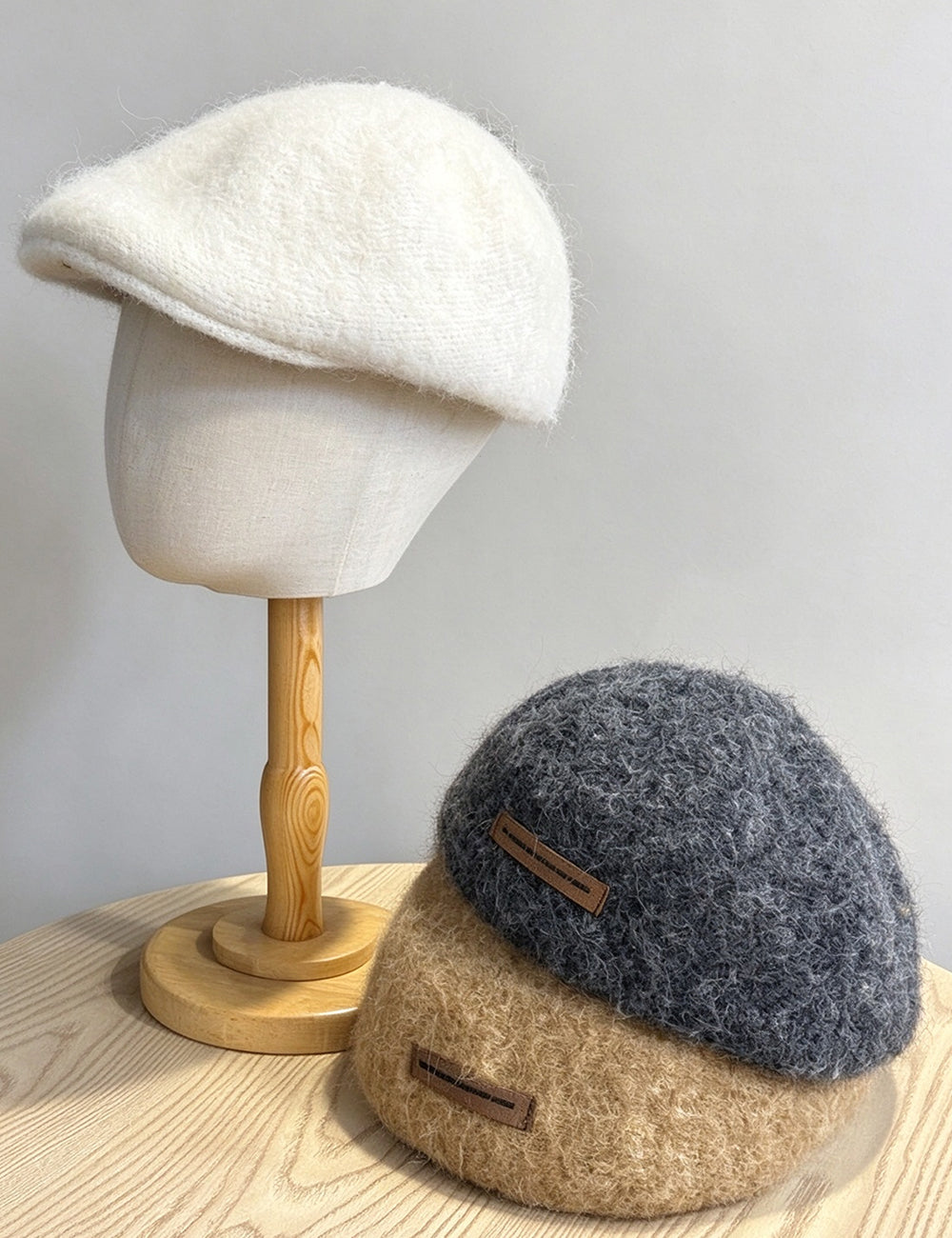 Leather Beret Hat - DippedShop Wholesale - #1523
