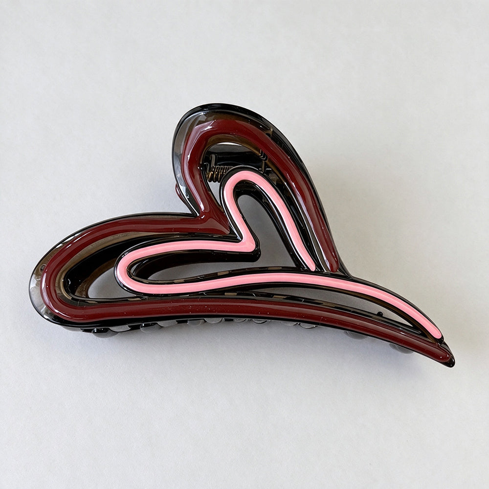 Heart Hair Claw - DippedShop Wholesale - #2675