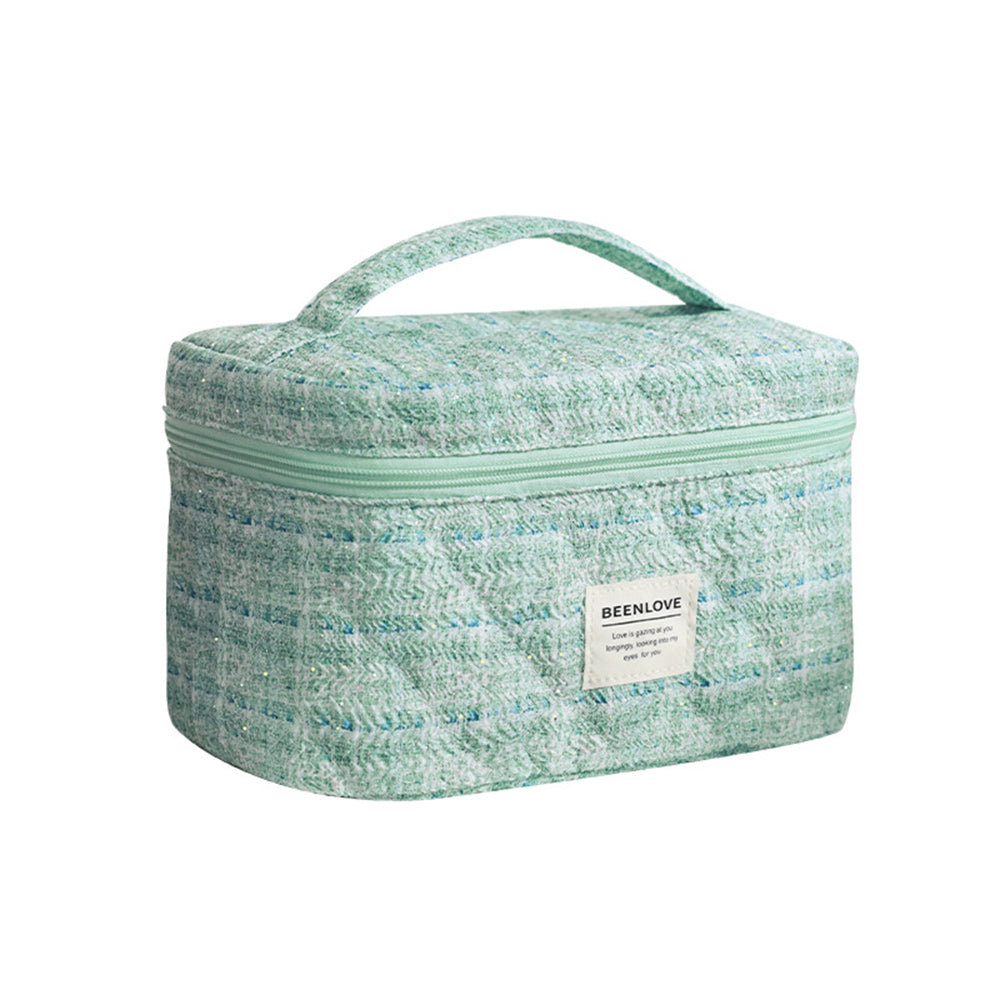 Tweed Makeup Bag - DippedShop Wholesale - #4339