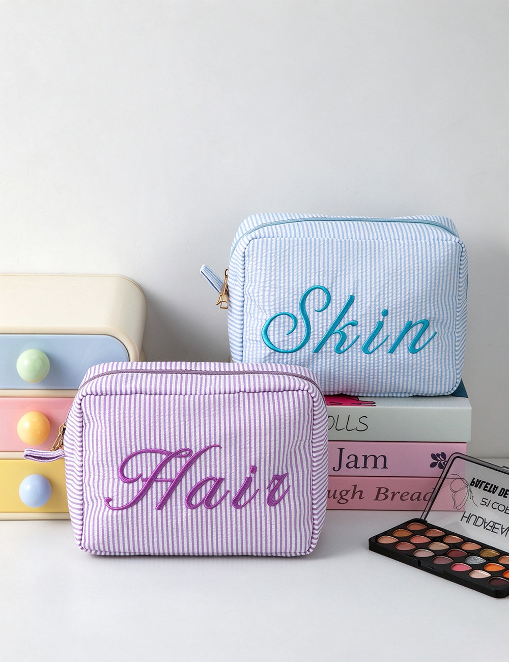 Stylish Striped Print Letter Embroidery - DippedShop Wholesale - #5827