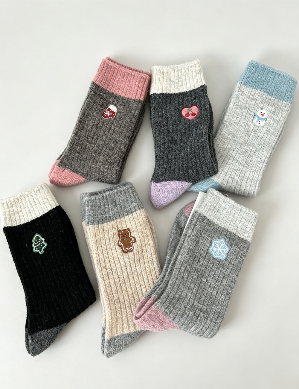 Cartoon Pattern Crew Socks - DippedShop Wholesale - #2851