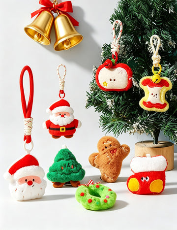 Cute Plush Santa Claus Doll Bag Charm 6W10BBC830