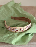 Floral Embroidery Fabric Headband - DippedShop Wholesale - #9107
