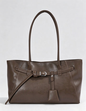 Fashion Belt Buckle Commuter Tote - DippedShop Wholesale - #5763