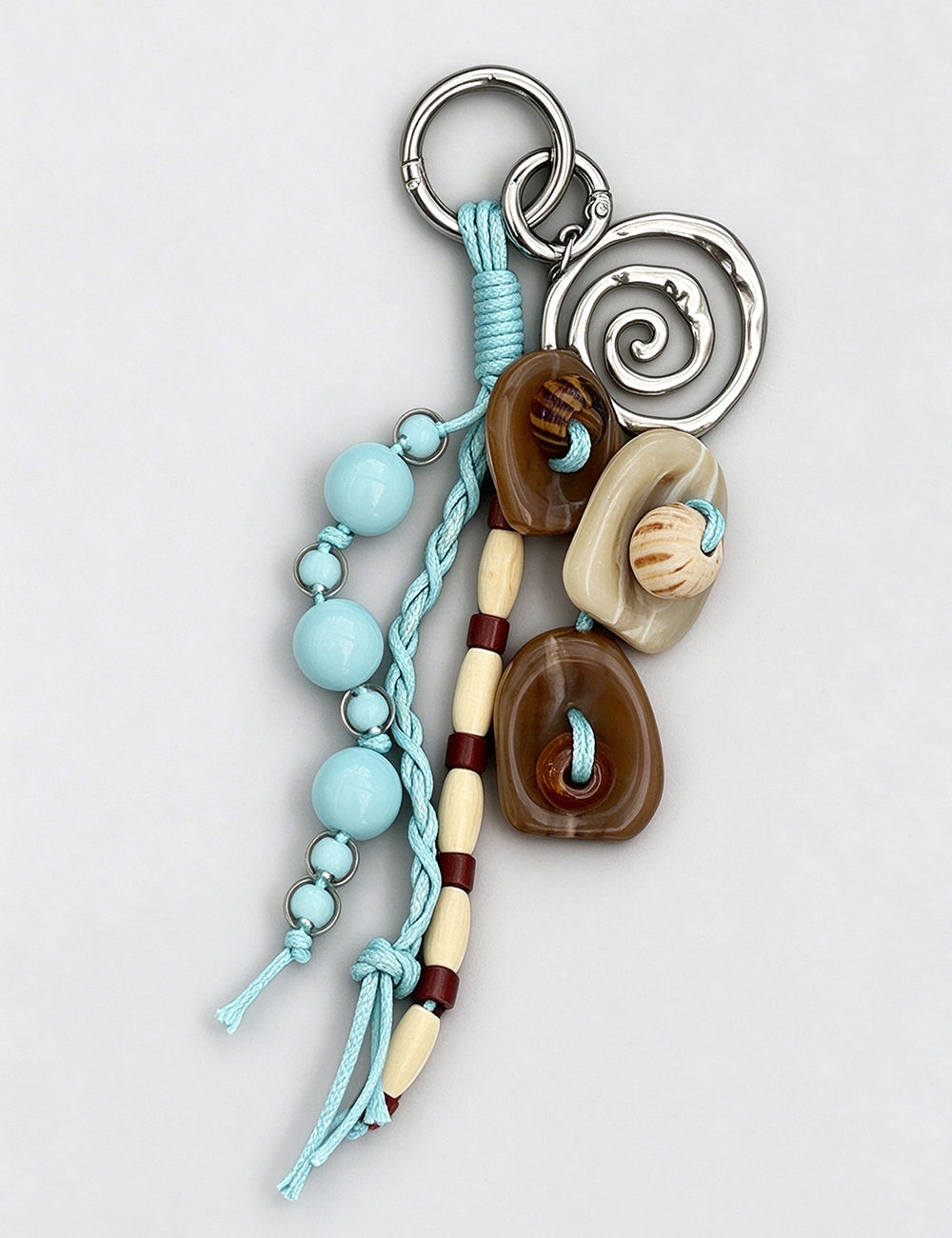 Creative Handmade Woven Beaded Keychain Bag Charm 6W10BBC858