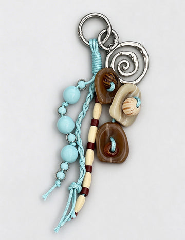 Creative Handmade Woven Beaded Keychain Bag Charm 6W10BBC858