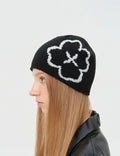 Vintage Floral Jacuqard Wool Blend Beanie Hat 6W6HAT546