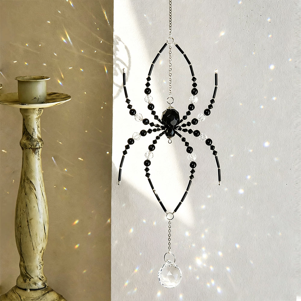 Spooky Spider Crystal Sun Catcher Wind Chime 6H7HLS203
