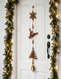Vinatge Rustic Metal Christmas Reindeer Wind Chime 6H7HLS167