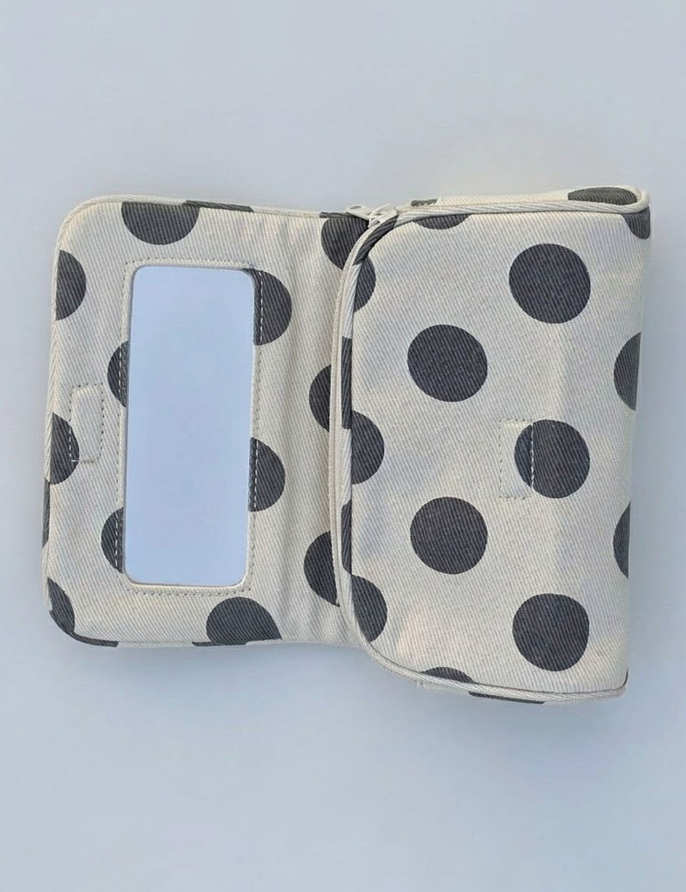 Cute Color Block Polka Dots Portable Makeup Bag MK2BW6S10BOB81