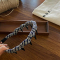 Vintage Leopard Print Fabric Comb Headband 6W6HBD289