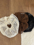 Vintage Hollow Out Knitted Fishnet Beach Scrunchies MK2BW6W6HSR47