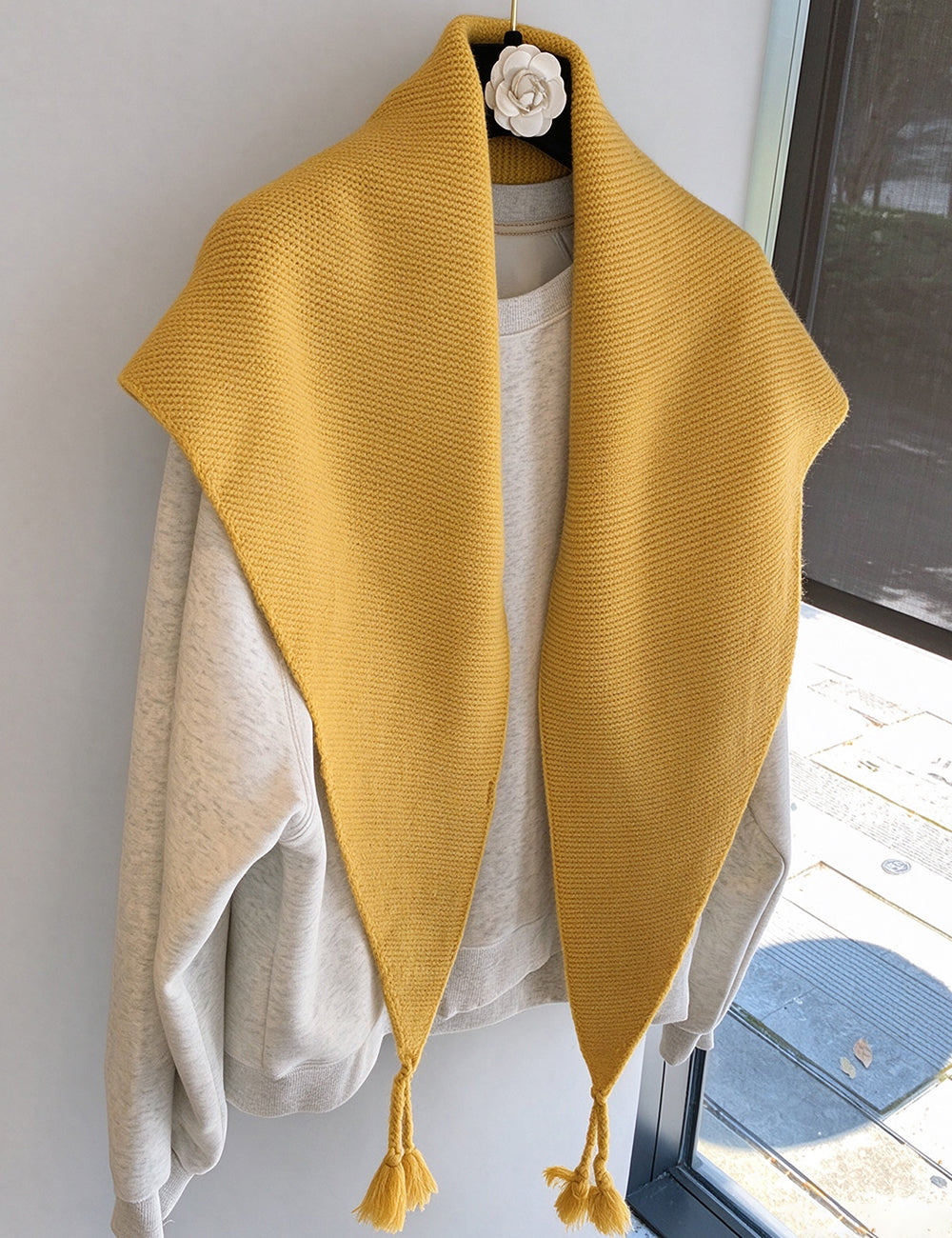 Knit Triangle Scarf Shawl - DippedShop Wholesale - #4339
