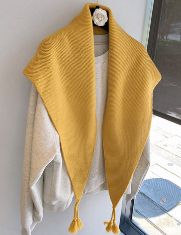 Knit Triangle Scarf Shawl - DippedShop Wholesale - #4339