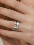 Striped Wide Open Ring - DippedShop Wholesale - #4131