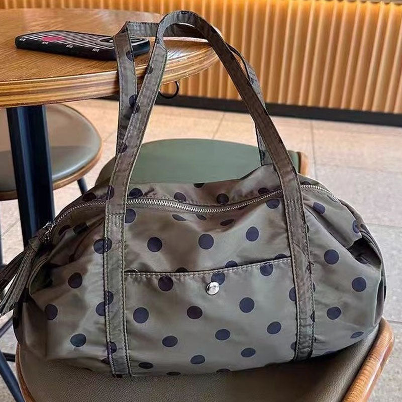 Simple Nylon Polka Dot Traver Storage Bag 6W10BBG2004