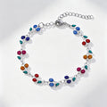 Cute Cherry Rhinestone Gold Plated Chain Bracelet 6W6JBR516