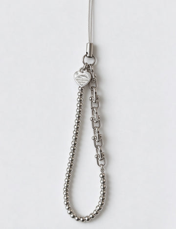 Beaded Heart Phone Charm - DippedShop Wholesale - #8899