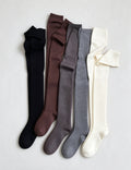 Simple Solid Color Over Knee High Socks 6W8FSO1008
