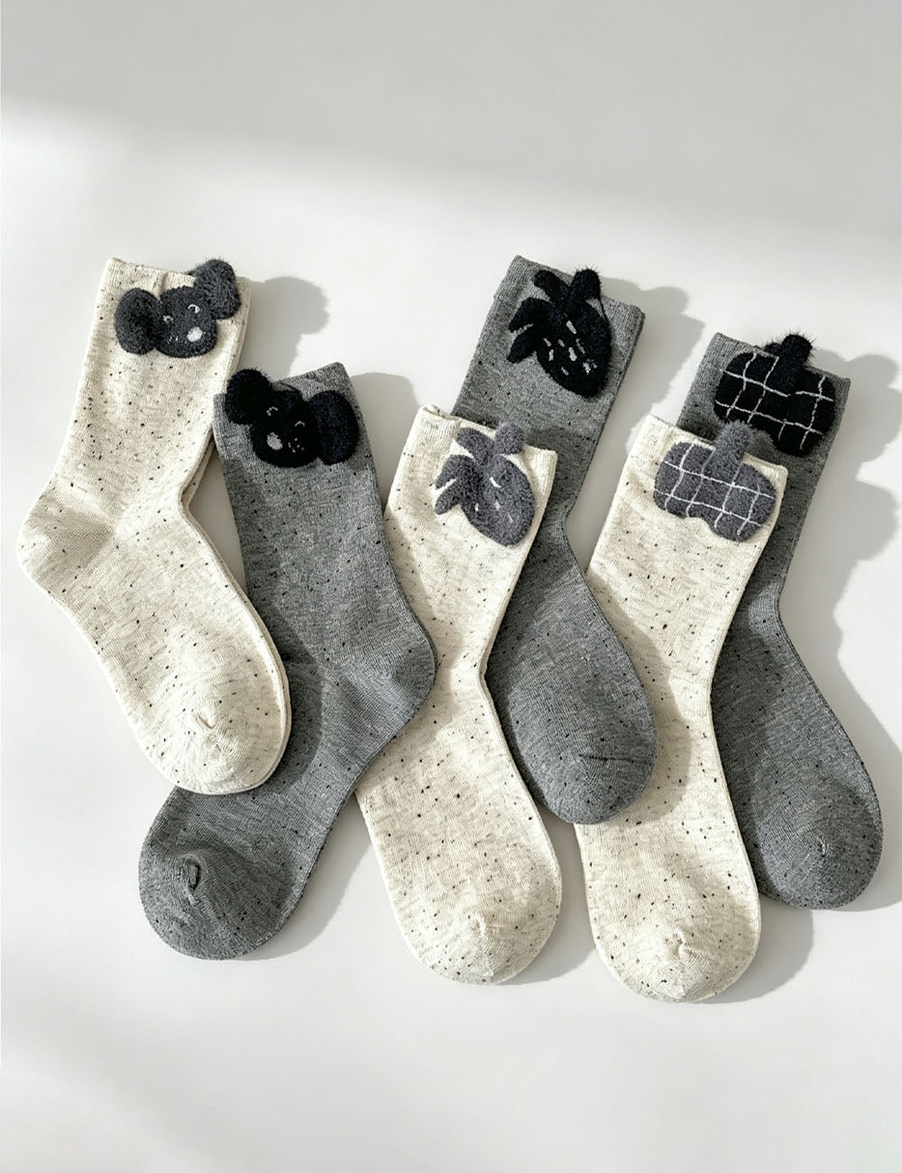 Cartoon Pattern Crew Socks - DippedShop Wholesale - #1507
